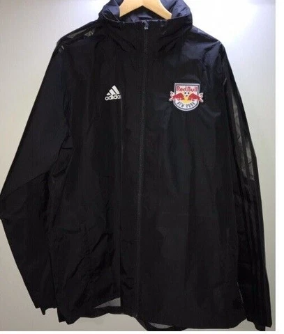 MLS New York Red Bulls Football Soccer Con18 Storm Jacket New Mens LARGE $120 Cover