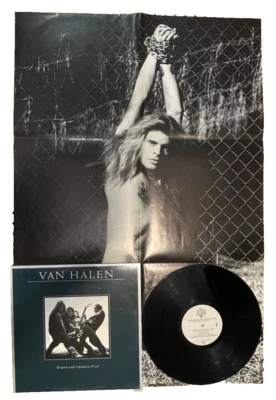 12" LP~ WITH POSTER~ VAN HALEN~ 1980~ WOMEN & CHILDREN FIRST - Image 1 of 4