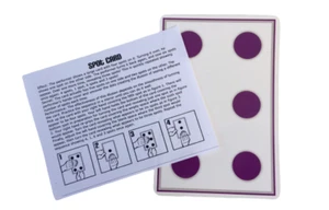 6" x 4" JUMBO SPOT CARD DOMINO Truco de Magia Púrpura Moving Spots Mordaza para Principiantes - Imagen 1 de 7