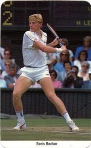 Boris Becker Tennis Card - 1987 Fax Pax