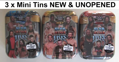 Slam Attax Live 2018 3x Mini Tins NEW & UNOPENED inc Limited Edition WWE Set Lot - Image 1 of 4