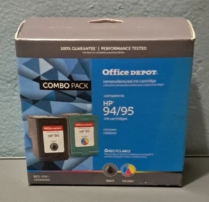 Paquete combinado de cartuchos Office Depot nuevo sellado HP 94 95 UG14 - Imagen 1 de 2