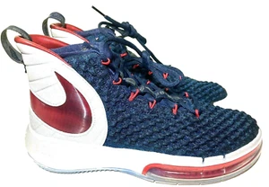 Scarpe da basket Nike AlphaDunk uomo 8 donna 9,5 argento/blu sneakers stringate - Foto 1 di 12