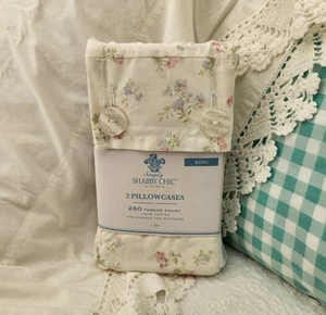 NWT/HTF SIMPLY SHABBY CHIC RACHEL ASHWELL KING CANDY FLORAL PILLOWCASE SET - Picture 1 of 4