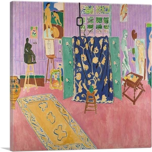 ARTCANVAS The Pink Studio 1911 Canvas Art Print by Henri Matisse - Picture 1 of 11