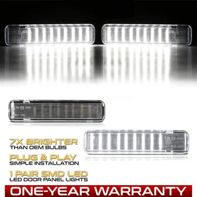 LED Interior Door Courtesy Lights Pair For 1999-2006 Silverado Avalanche Sierra Foto 1 de 4