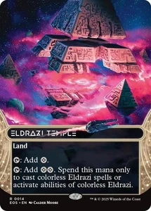 FOIL Eldrazi Temple Borderless NM Edge of Eternities MTG Magic the Gathering Eng - Picture 1 of 1