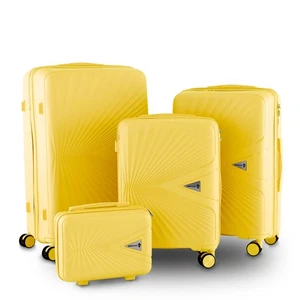 Trolley Kofferset Reisekoffer Beautycase Modell Cryta 4tlg Tropic Gelb Berwin® - Bild 1 von 12