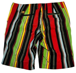 LOUDMOUTH Golfshorts 10,5 "lang Damengröße 10 gestreift Farbe - Bild 1 von 6