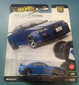 Hot Wheels Timeless Icons Nissan Skyline GT-R V-Spec II (BNR34) Premium 1:64 - Bild 1 von 2