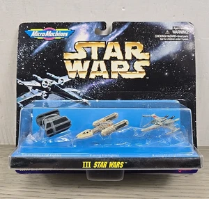 Galoob 1996 Star Wars Micro Machines Space III : Tie Fighter Y-Wing X-Wing - Picture 1 of 10