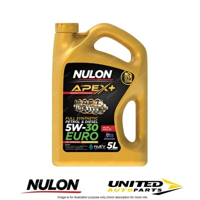Nulon APEX+ Full SYN 5W-30 EURO 5L for VOLKSWAGEN Tiguan Turbo Eng. 2008-2017 - image 1 of 2