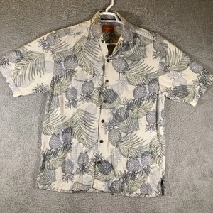 Tommy Bahama Floral Silk Camp Shirt Mens Medium Hawaiian Resortwear Beachcore - Picture 1 of 11