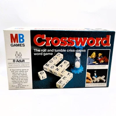 Crossword Dice Letter Game MB Games 1978 Vintage Players 1+ Age 8+ Birthday Gift - Image 1 of 4