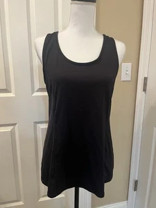 Calia Carrie Underwood M/L * schwarz tailliert Riemen Hakenschlaufe hinten offen sportlich Top - Bild 1 von 8