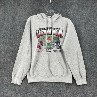Sudadera con capucha gris Arizona Bowl 2017 talla pequeña casi nueva State Vs Utah State Football Foto 1 de 4