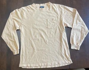 J Peterman Langarm Rundhals Pullover T-Shirt Herren Medium hellbraun - Bild 1 von 11