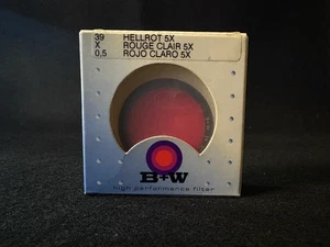 BW FILTER for Leitz Leica E39 Red Rojo 5X Filter 39mm 13101 #025 - Picture 1 of 4