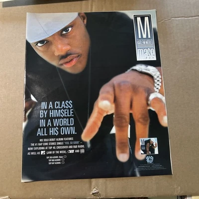 Original 13 By 11” Mase Harlem World Feel  So Good 1997 Album Ad FLYER-a - Image 1 of 3