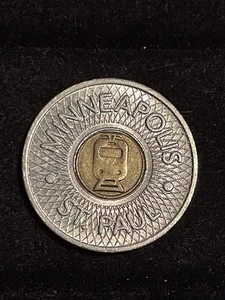 Two Vintage Transit Tokens Minneapolis St Paul Minnesota One Base Fare - Picture 1 of 4