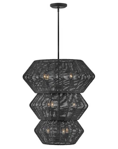 Black LED Chandelier from the Luca Collection - Picture 1 of 1