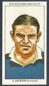 THE SUN 1979 SOCCERCARDS #275-SCOTLAND & CHELSEA-HUDDERSFIELD TOWN-ALEC JACKSON