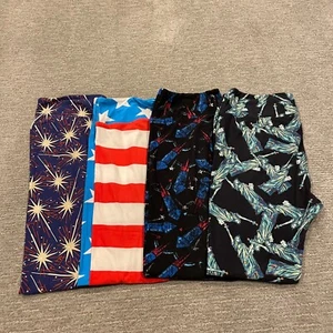 Lote Leggings LuLaRoe TC Mujer Alto Curvilíneo América EE. UU. Bandera Patriótica 4 de Julio - Imagen 1 de 19