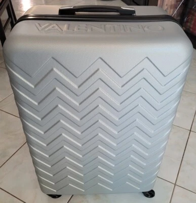 TROLLEY UNISEX "MARIO VALENTINO" ,VALIGIA,  argento - Immagine 1 di 4