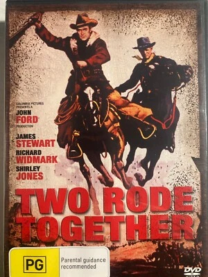 TWO RODE TOGETHER DVD 1961 James Stewart Shirley Jones John Ford - Image 1 of 2