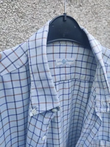 Luigi Borrelli Napoli checked button down shirt 17.5/44 2XL - Picture 1 of 10