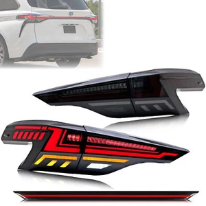 LED Tail Lights for Toyota Sienna 2020-2026 Black Rear Middle Lamps Assembly - Imagen 1 de 5