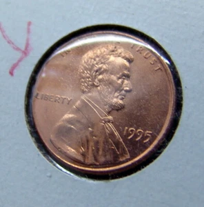 Brilliant Uncirculated 1995-P "Off Center" Variety Lincoln Cent - NO RESERVE!!! - Picture 1 of 2