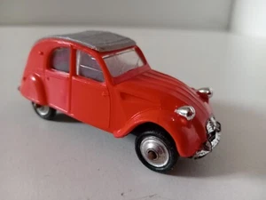 Norev 56 Citroen 2 PS Luxus Kunststoff orange Verdeck grau 1/43 Original - Bild 1 von 6