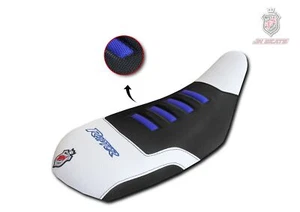 Yamaha YFM Raptor 90 Jn-Design Sitz Abdeckung Anti-rutsch Schwarz & Weiß & Blau - Bild 1 von 1