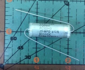 WEST CAP AXIAL FILM CAPACITOR 0.01uF 200v CQ09A1PC103K3 .01uF MIL AUDIO - Picture 1 of 3