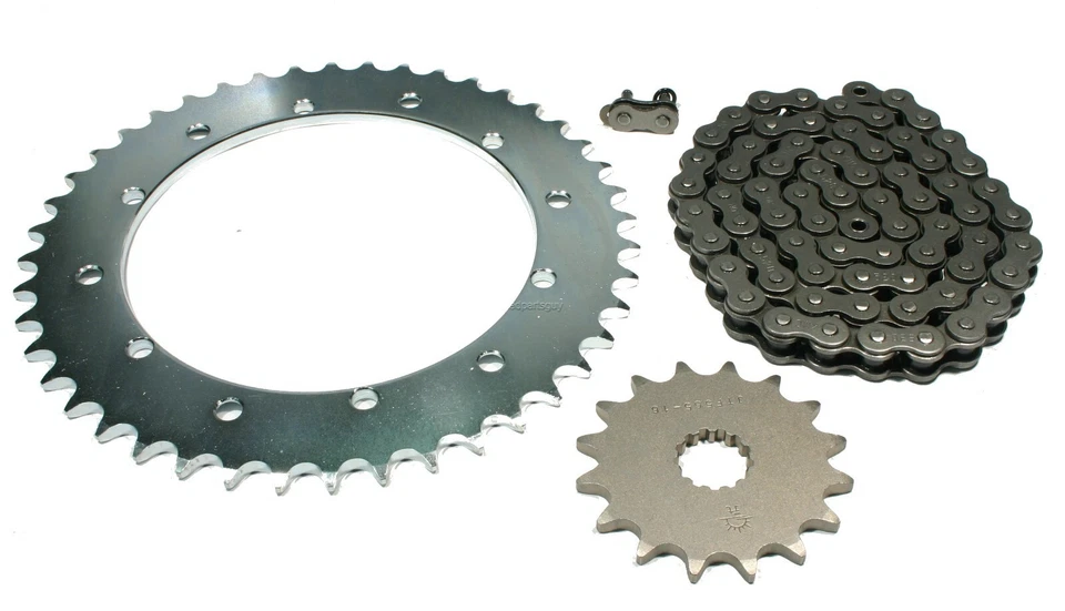 Yamaha XT500, 1976-1981, Chain and 16/44 Sprocket Set - XT 500  - Image 1 of 1