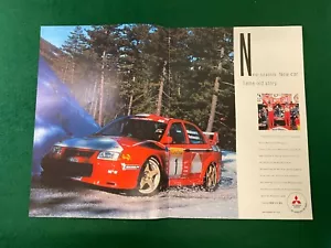 MITSUBISHI MOTORS LANCER EVOLUTION VI RALLY CAR TOMMI MAKINEN A4 X2 43 - Picture 1 of 2