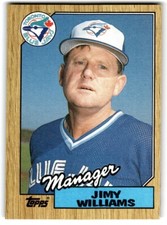1987 Topps Baseball Cards Jimy Williams Toronto Blue Jays #786