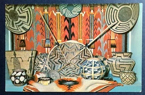 Postkarte Riverside Municipal Museum Riverside Kalifornien Indianerhandwerk - Bild 1 von 2