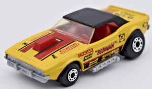 Matchbox Superfast # 1 Dodge Challenger Toyman yellow. Macau base. unboxed