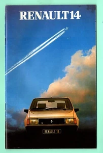 ▬► Prospekt Brochure Catalogue Renault 14 R14 Modell 1982 Auto 32p - Bild 1 von 4