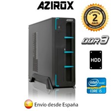 PC Ordenador de Sobremesa Azirox Slim Azul Intel i5 8GB RAM 1TB HDD DVD WiFi