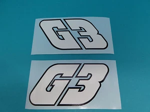 Hercules G3 Seitendeckel Sticker Schriftzug Dekor Aufkleber SCHWARZ WEISS - Bild 1 von 1
