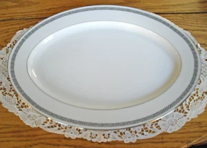 Crown Empire China MARQUIS Platter Japan ~ 10" x 14 1/4" ~ - Picture 1 of 6