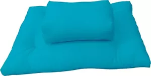 Zafu Zabuton Cuscino Meditazione Yoga Cotone, Tappetini Seduti Inginocchiati Turchese - Foto 1 di 1