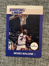 1988 Kenner Starting Lineup Moses Malone Washington Bullets NM-MT