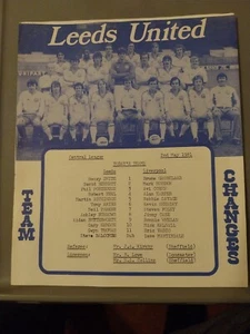 LEEDS UNITED RESERVES v LIVERPOOL RESERVES 1980/1 - Picture 1 of 2