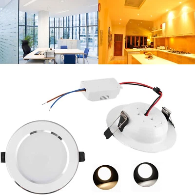 Dimmable LED Downlight Recessed Ceiling Fixture 21W 18W 15W 12W 9W 7W 5W Lamp RC - Image 1 of 4