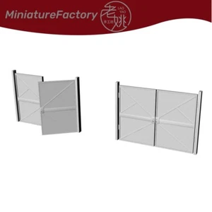 Puertas de almacén modelo escena 1/87 calibre HO LaoYao Studio - Imagen 1 de 2