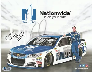 DALE EARNHARDT JR SIGNED AUTO'D 8X10 PHOTO BAS COA NASCAR CUP SERIES HERO CARD A - Picture 1 of 1